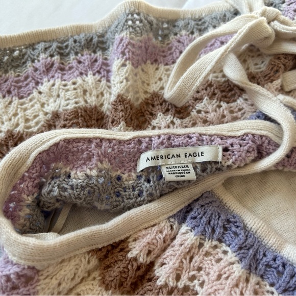 NWOT Crochet American Eagle Halter Top Size XS - Picture 6 of 7